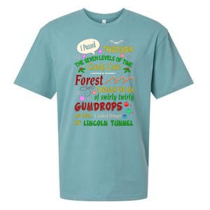 Buddy Funny Elf Christmas Candy Cane Forest, Sea Of Swirly Twirly Gum Drops, An Sueded Cloud Jersey T-Shirt