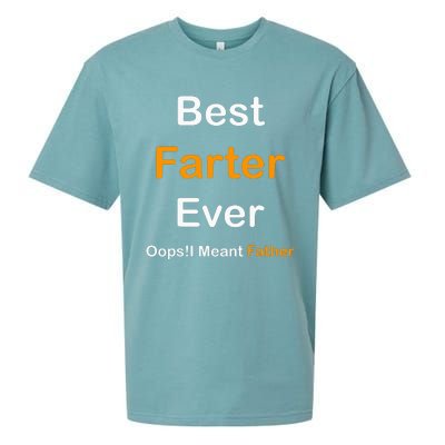 Best Farter Ever I Mean Father Sueded Cloud Jersey T-Shirt