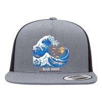 Big Fish Eat Little Fish Trump Hair Flat Bill Trucker Hat