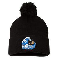 Big Fish Eat Little Fish Trump Hair Pom Pom 12in Knit Beanie