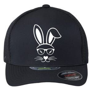 Bunny Face Easter Day Sunglasses Carrot For Flexfit Unipanel Trucker Cap