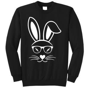 Bunny Face Easter Day Sunglasses Carrot For Sweatshirt