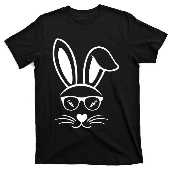 Bunny Face Easter Day Sunglasses Carrot For T-Shirt