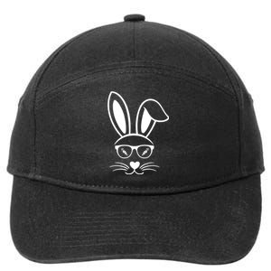 Bunny Face Easter Day Sunglasses Carrot For 7-Panel Snapback Hat