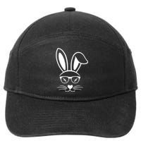 Bunny Face Easter Day Sunglasses Carrot For 7-Panel Snapback Hat