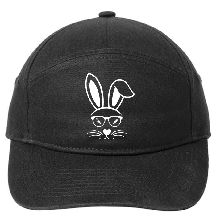 Bunny Face Easter Day Sunglasses Carrot For 7-Panel Snapback Hat