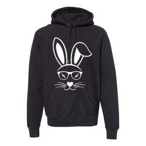 Bunny Face Easter Day Sunglasses Carrot For Premium Hoodie