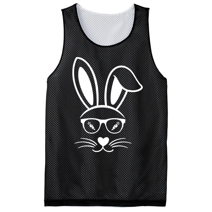 Bunny Face Easter Day Sunglasses Carrot For Mesh Reversible Basketball Jersey Tank