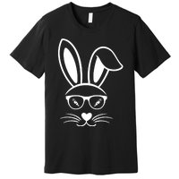 Bunny Face Easter Day Sunglasses Carrot For Premium T-Shirt