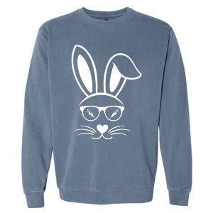 Bunny Face Easter Day Sunglasses Carrot For Garment-Dyed Sweatshirt