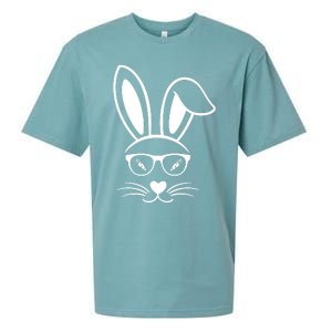 Bunny Face Easter Day Sunglasses Carrot For Sueded Cloud Jersey T-Shirt