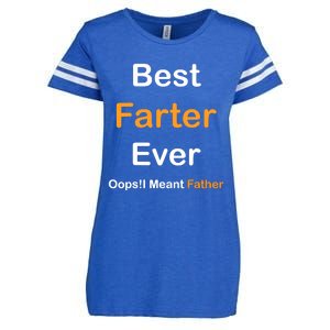 Best Farter Ever Oops I Meant Father tee,Funny Father's Day Enza Ladies Jersey Football T-Shirt