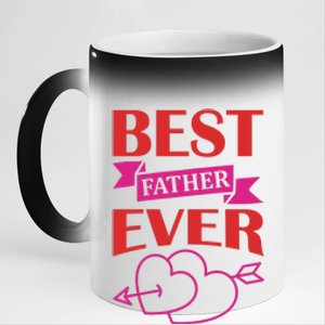 Best Father Ever 11oz Black Color Changing Mug