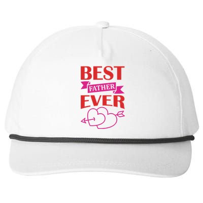 Best Father Ever Snapback Five-Panel Rope Hat