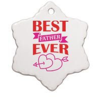 Best Father Ever Ceramic Star Ornament