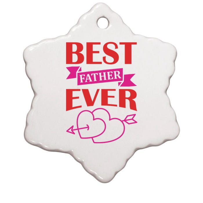 Best Father Ever Ceramic Star Ornament