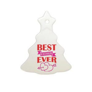 Best Father Ever Ceramic Tree Ornament