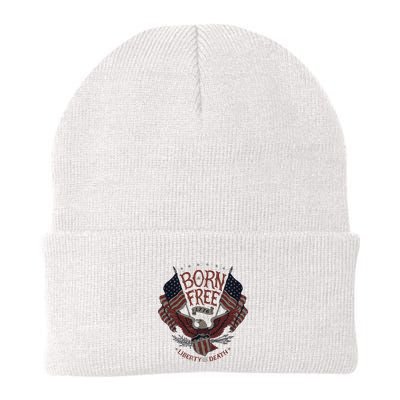 Born Free Eagle American Flag 1776 4th Of July Usa Beanie