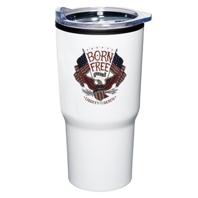 Born Free Eagle American Flag 1776 4th Of July Usa Tumbler