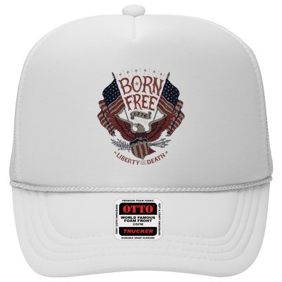 Born Free Eagle American Flag 1776 4th Of July Usa Trucker Hat