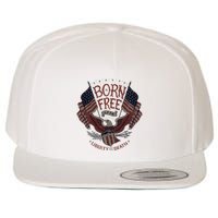 Born Free Eagle American Flag 1776 4th Of July Usa Wool Snapback Cap