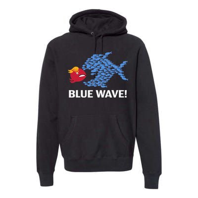 Big Fish Eat Little Fish Trump Hair Premium Hoodie