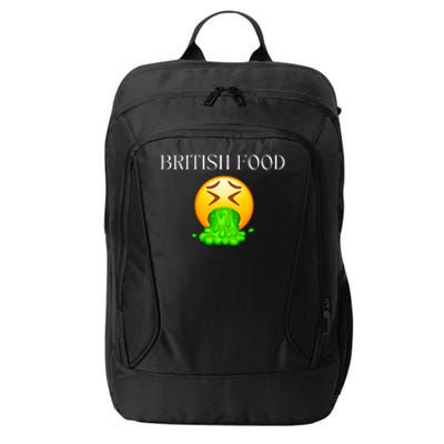 British Food Emoji Vomiting City Backpack