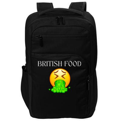 British Food Emoji Vomiting Impact Tech Backpack