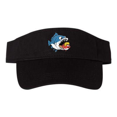 Big Fish Eat Little Fish Trump Hair Blue Wave Valucap Bio-Washed Visor