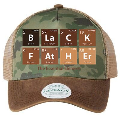 Black Father Essential Element Father's Day Funny Black Dad Legacy Tie Dye Trucker Hat