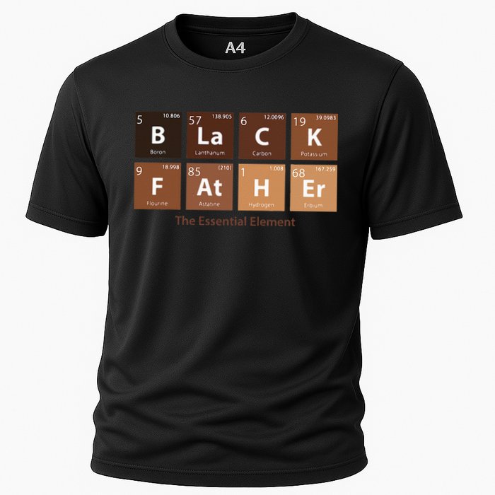 Black Father Essential Element Father's Day Funny Black Dad Cooling Performance Crew T-Shirt