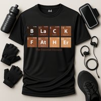 Black Father Essential Element Father's Day Funny Black Dad Cooling Performance Crew T-Shirt