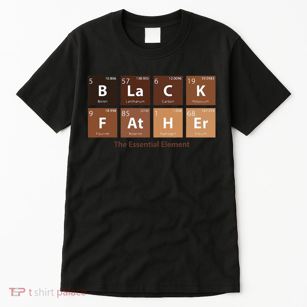 Black Father Essential Element Father's Day Funny Black Dad Tall T-Shirt