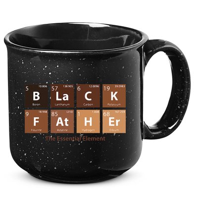 Black Father Essential Element Father's Day Funny Black Dad 15oz Campfire Ceramic Mug