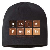 Black Father Essential Element Father's Day Funny Black Dad Sustainable Beanie