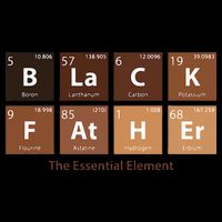 Black Father Essential Element Father's Day Funny Black Dad Sustainable Beanie