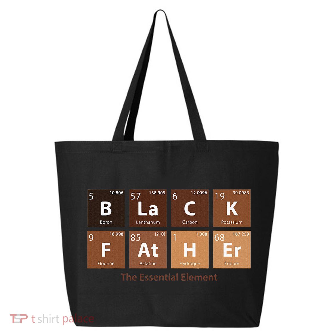 Black Father Essential Element Father's Day Funny Black Dad 25L Jumbo Tote