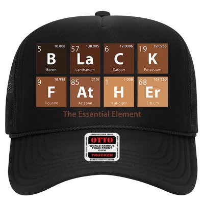 Black Father Essential Element Father's Day Funny Black Dad Trucker Hat