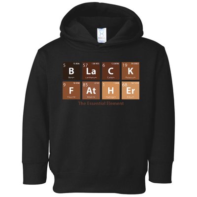 Black Father Essential Element Father's Day Funny Black Dad Toddler Hoodie