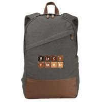 Black Father Essential Element Father's Day Funny Black Dad Cotton Canvas Backpack