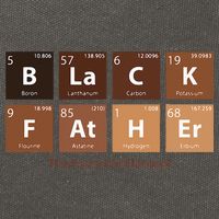 Black Father Essential Element Father's Day Funny Black Dad Cotton Canvas Backpack