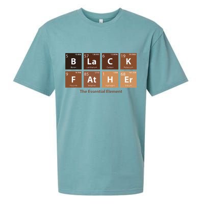 Black Father Essential Element Father's Day Funny Black Dad Sueded Cloud Jersey T-Shirt