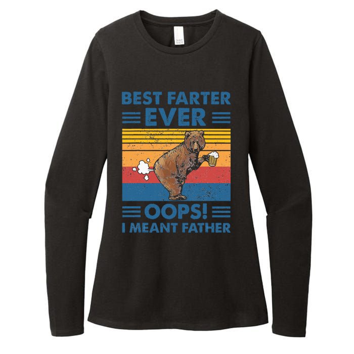 Best Farter Ever Oops I Meant Father Fathers Day Womens CVC Long Sleeve Shirt