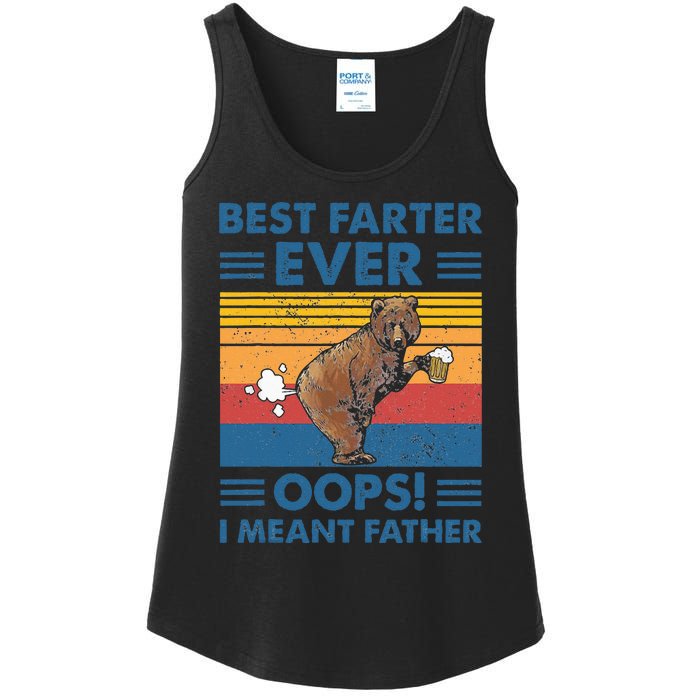 Best Farter Ever Oops I Meant Father Fathers Day Ladies Essential Tank