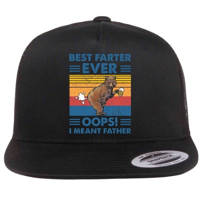 Best Farter Ever Oops I Meant Father Fathers Day Flat Bill Trucker Hat