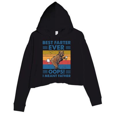 Best Farter Ever Oops I Meant Father Fathers Day Crop Fleece Hoodie