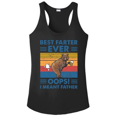 Best Farter Ever Oops I Meant Father Fathers Day Ladies PosiCharge Competitor Racerback Tank