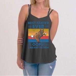 Best Farter Ever Oops I Meant Father Fathers Day Women's Strappy Tank