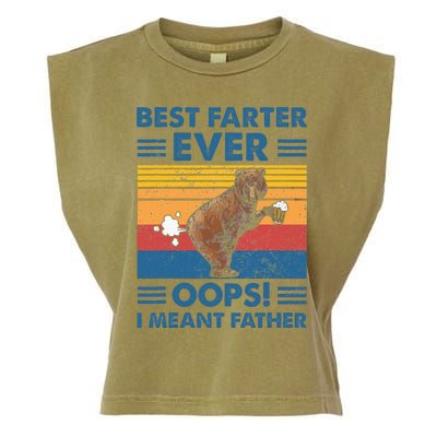 Best Farter Ever Oops I Meant Father Fathers Day Garment-Dyed Women's Muscle Tee