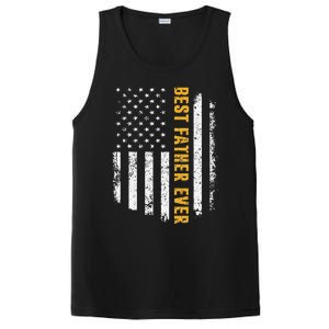 Best Father Ever American Flag Fathers Day PosiCharge Competitor Tank